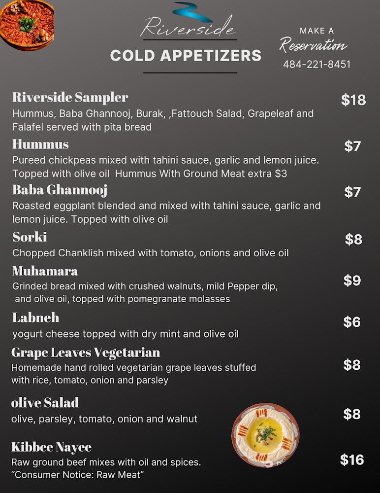 Riverside Restaurant & Lounge Menu image 1